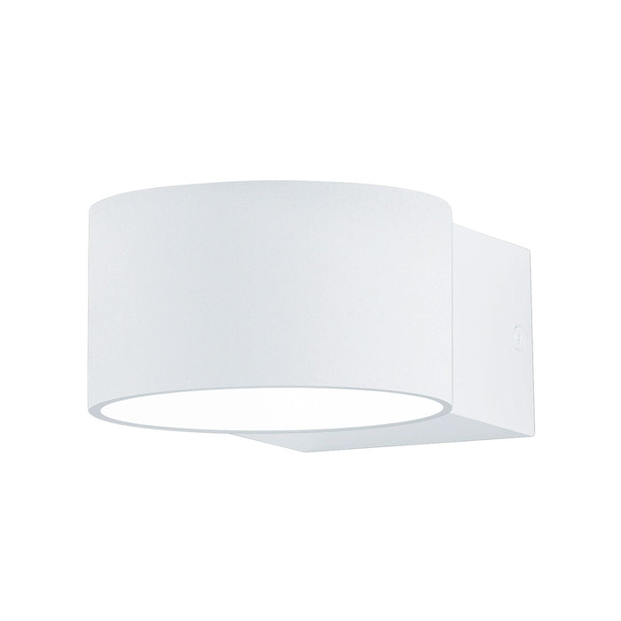 Trio Leuchten Lacapo wandlamp wit rond ingebouwd LED up- en downlight