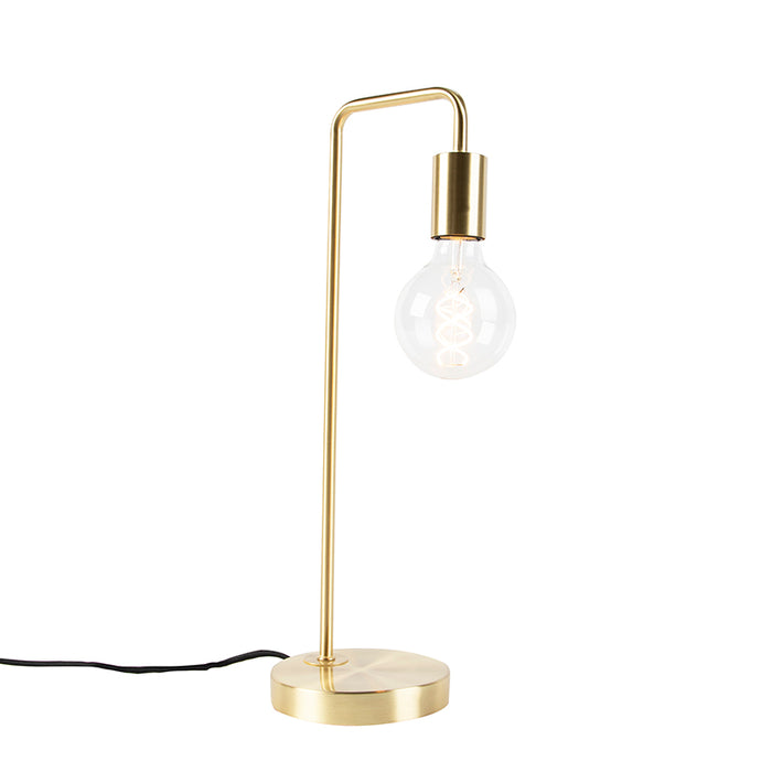 QAZQA Art Deco tafellamp messing - Facil