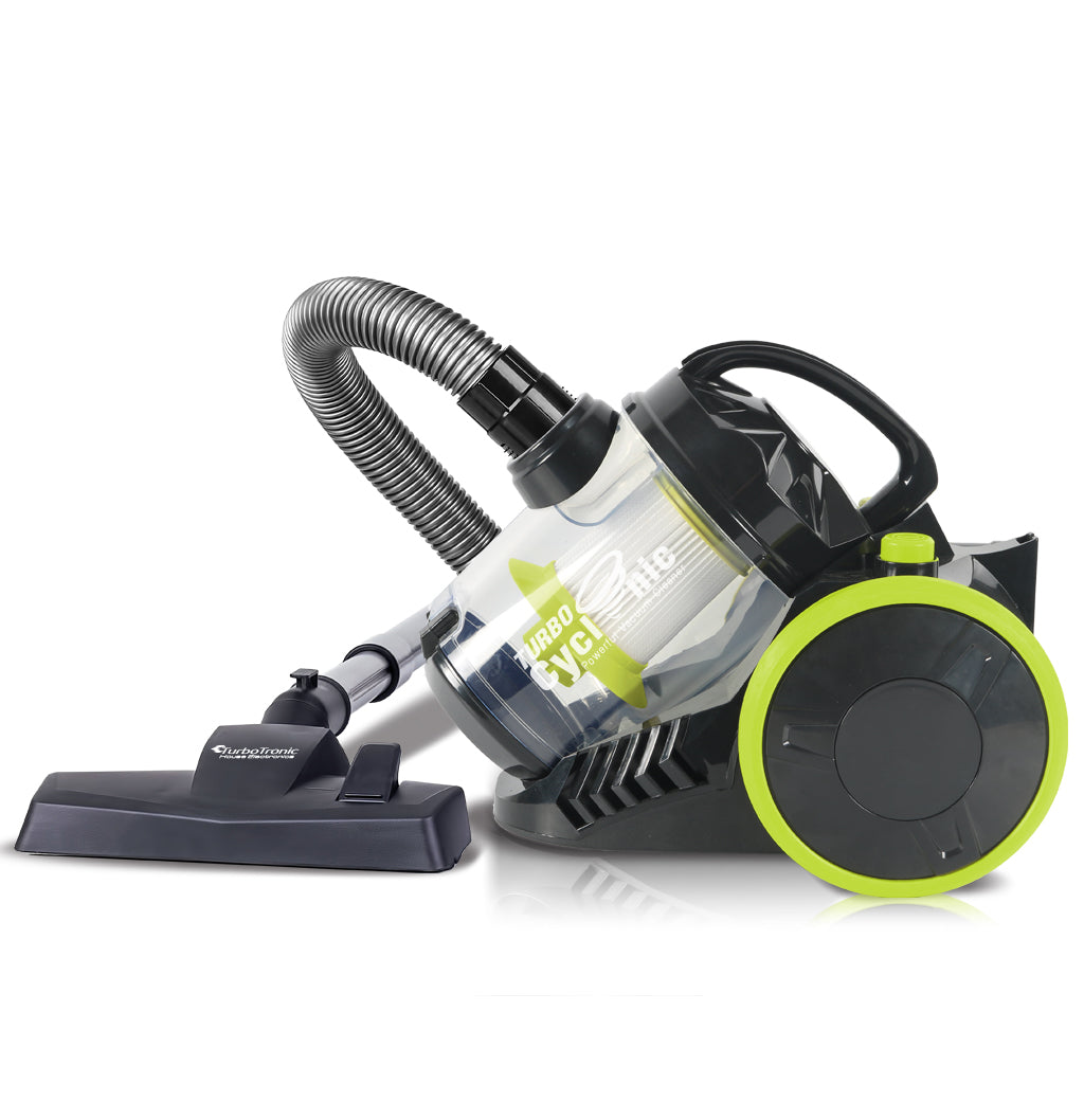 TurboTronic CV07 Cycloon Stofzuiger 900W zonder zak - Zwart|Groen