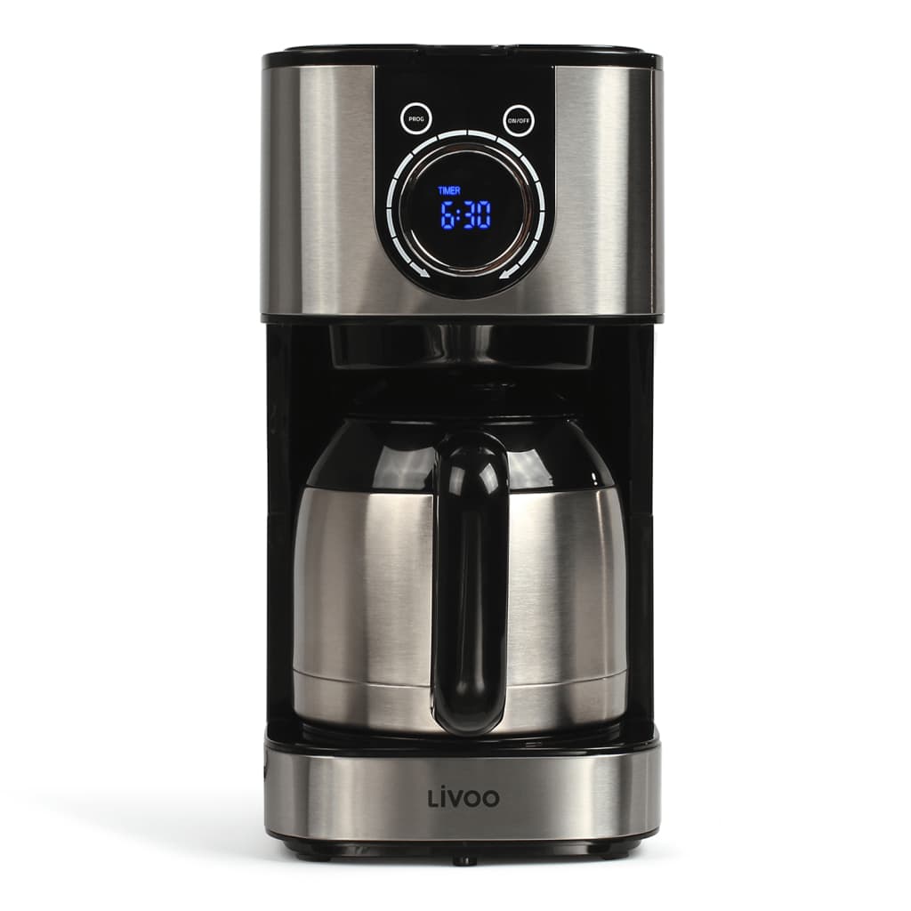 Livoo Koffiezetapparaat thermisch programmeerbaar 800 W 1,2 L zwart