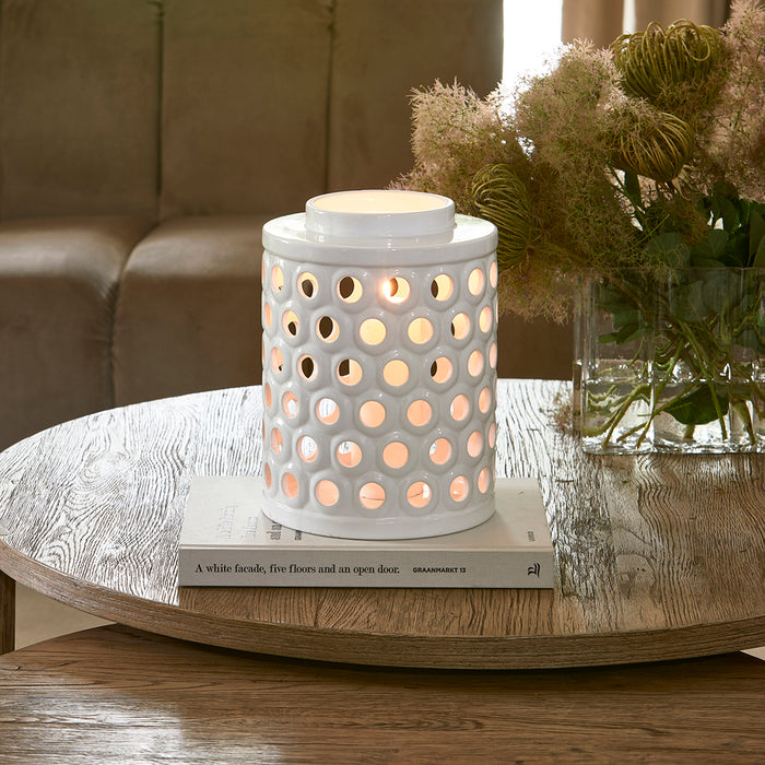 Riviera Maison Windlicht wit, Kaarsenhouder groot - RM La Baule L