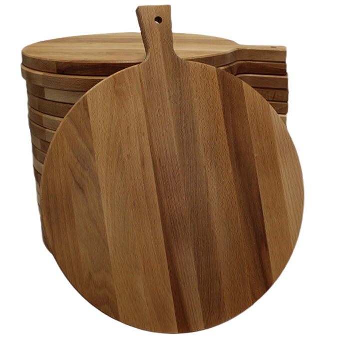 Beukenhouten Borrelplank Rond ⌀33 cm | Serveerplank | Tapasplank