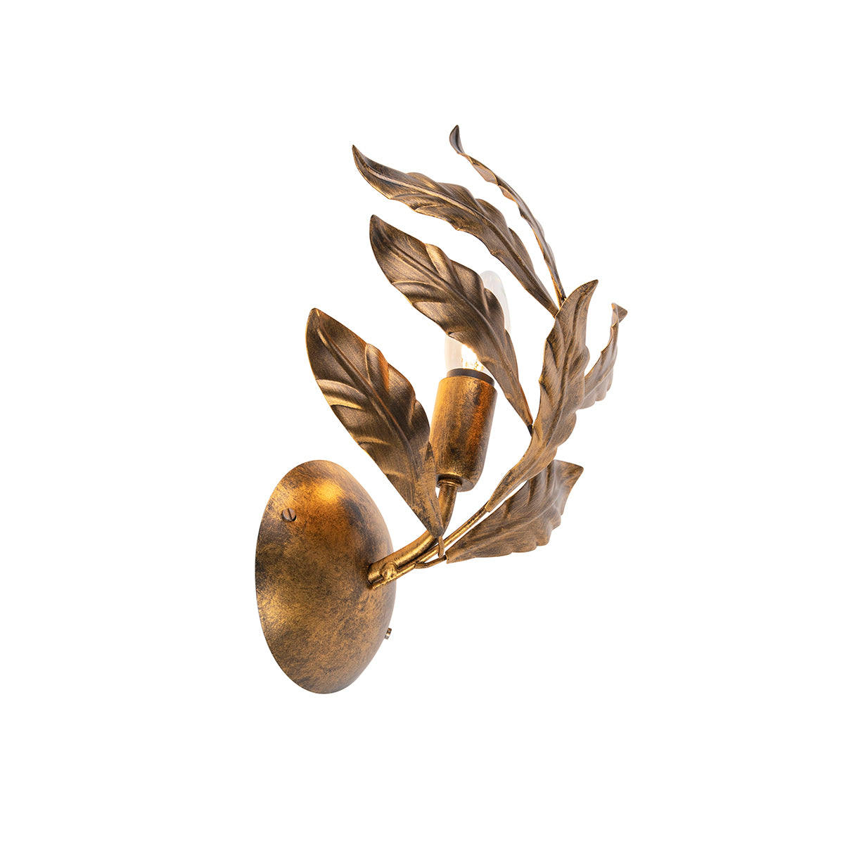 QAZQA Art Deco wandlamp antiek goud - Linden