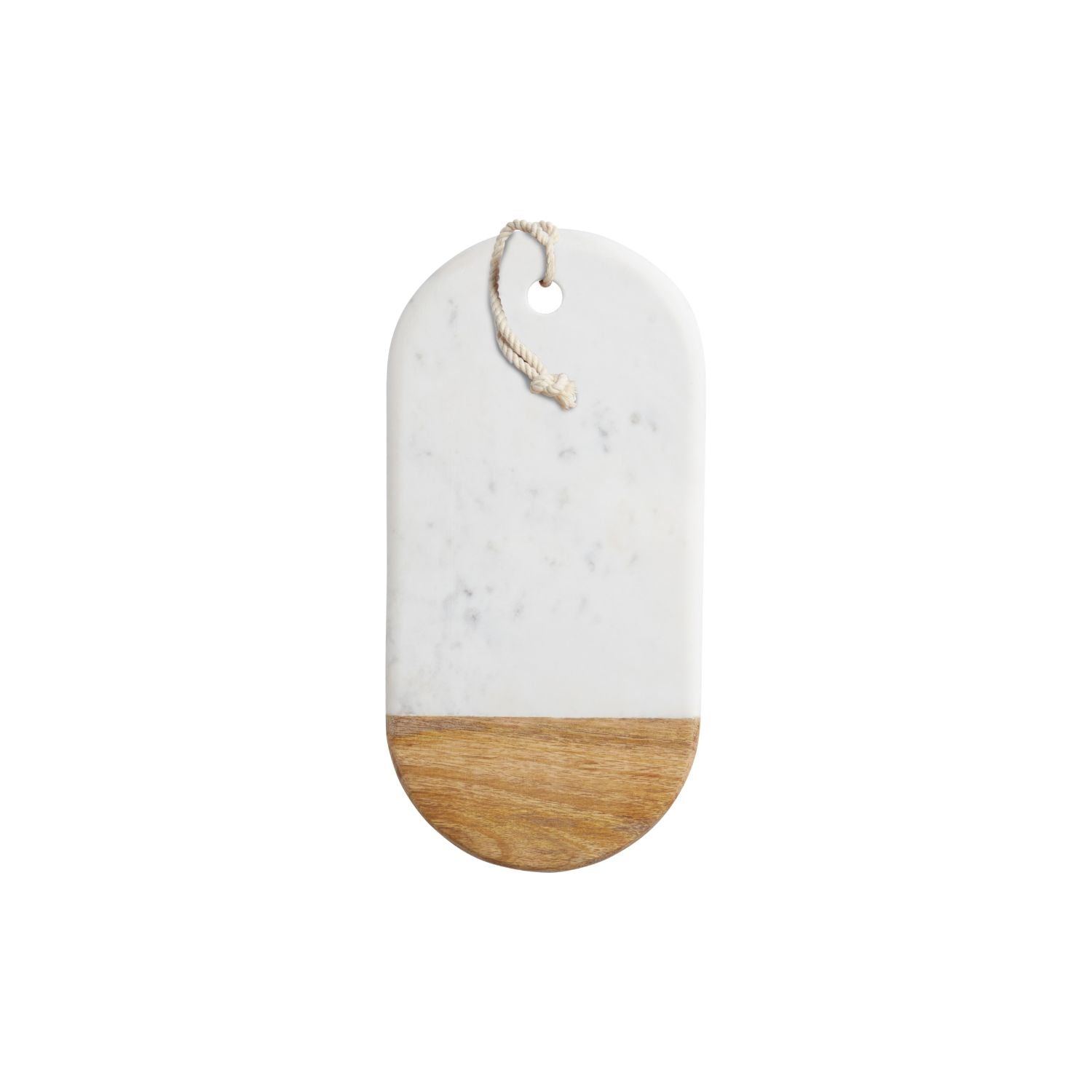 Serveerplank, Mangohout, Marmer, 33.5 x 16.5 x 1 cm - MasterClass
