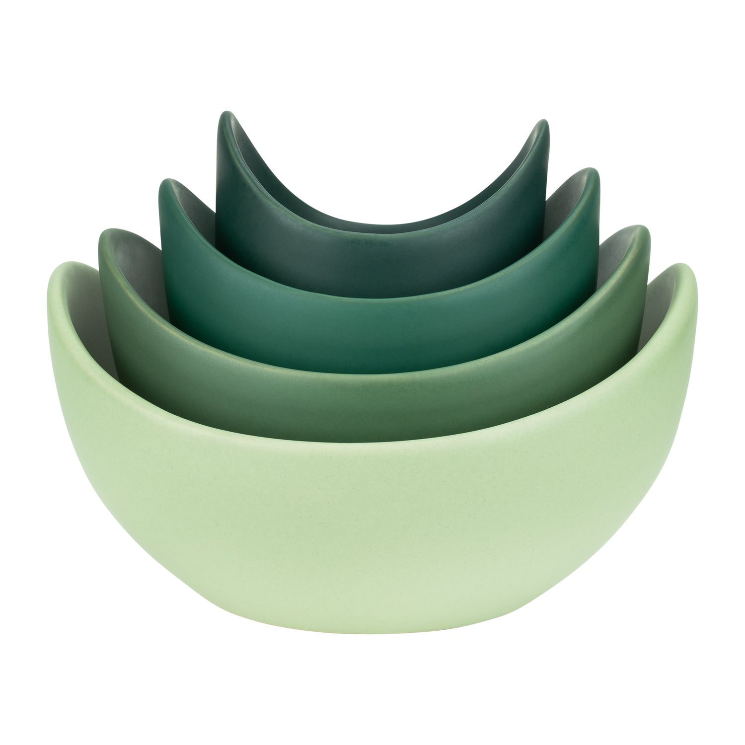 Krumble Kommenset - set van 4 - Keramiek - Groen