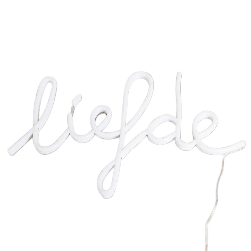 QAZQA LED Wandlamp neon - Wit - Design - B 620mm