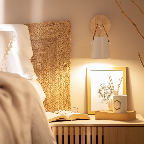 Bussandri Wandlamp scandinavisch - Metaal - Wit