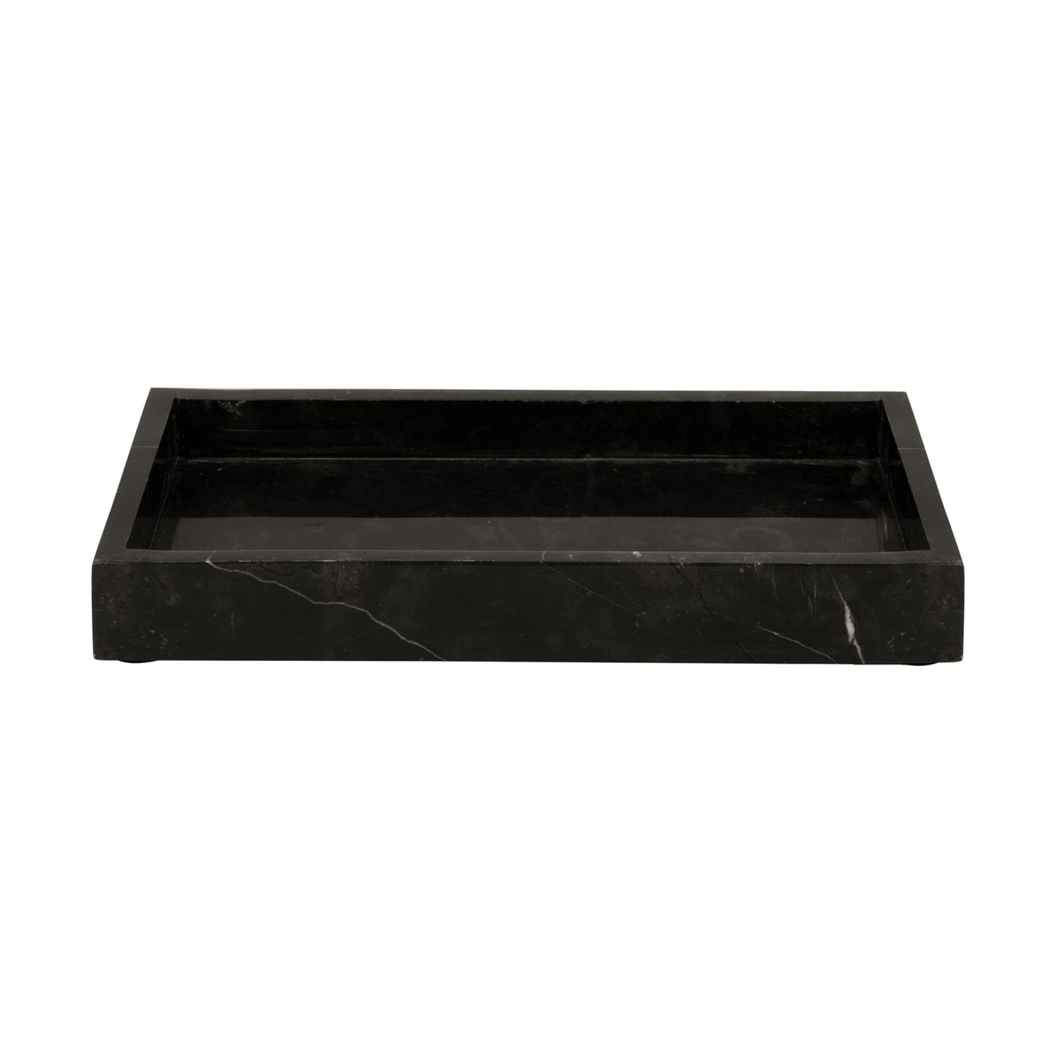 present time - Tray Marble medium black
