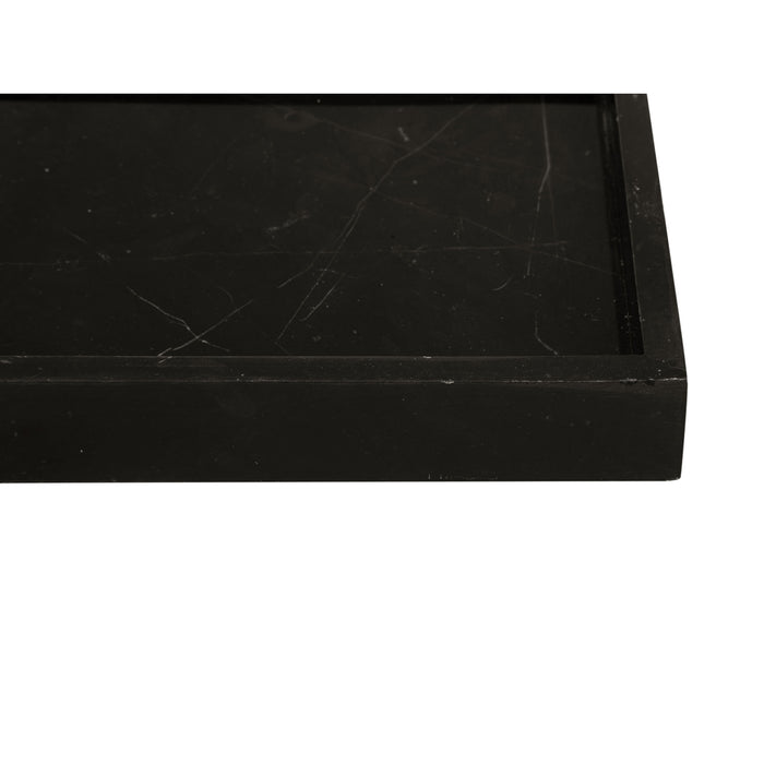 present time - Tray Marble small black