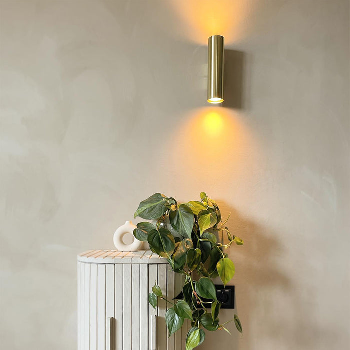 QAZQA Moderne wandlamp messing 2-lichts - Jeana