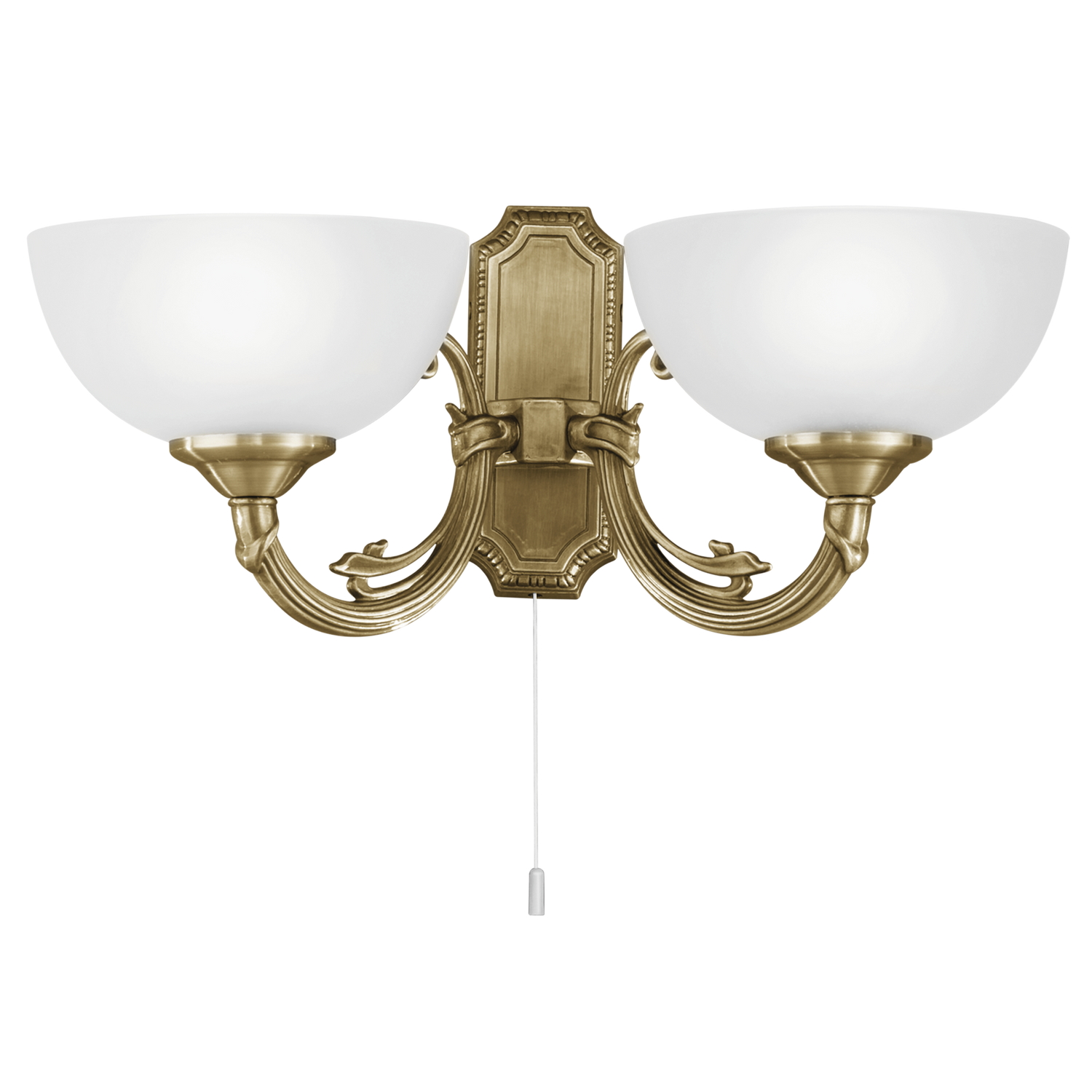 EGLO Savoy - Wandlamp - 2 Lichts - Brons - Wit