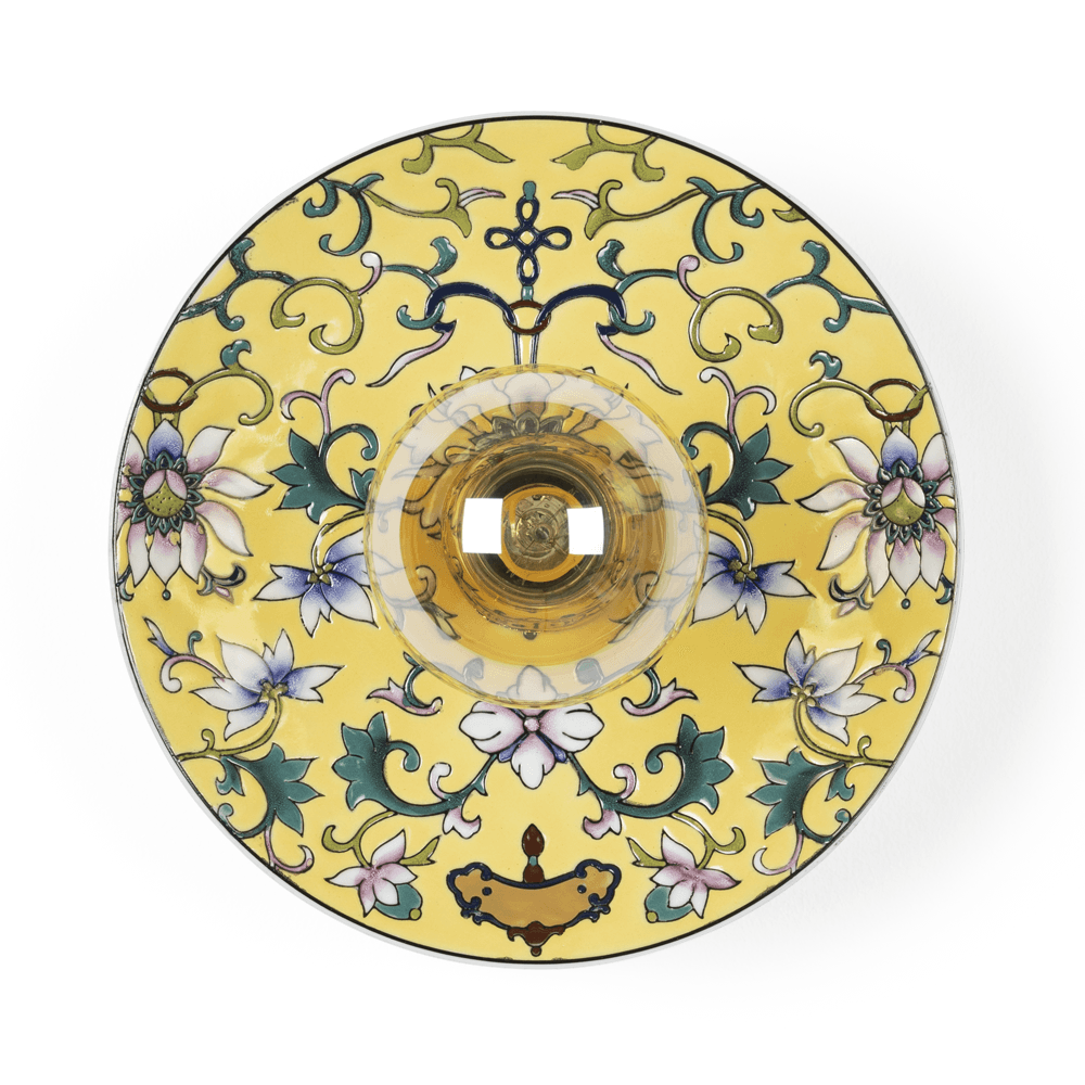 Bold Monkey Grannies Dishes Wandlamp Geel M