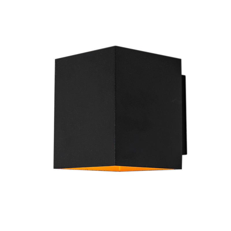 QAZQA Design wandlamp zwart en goud vierkant - Sola