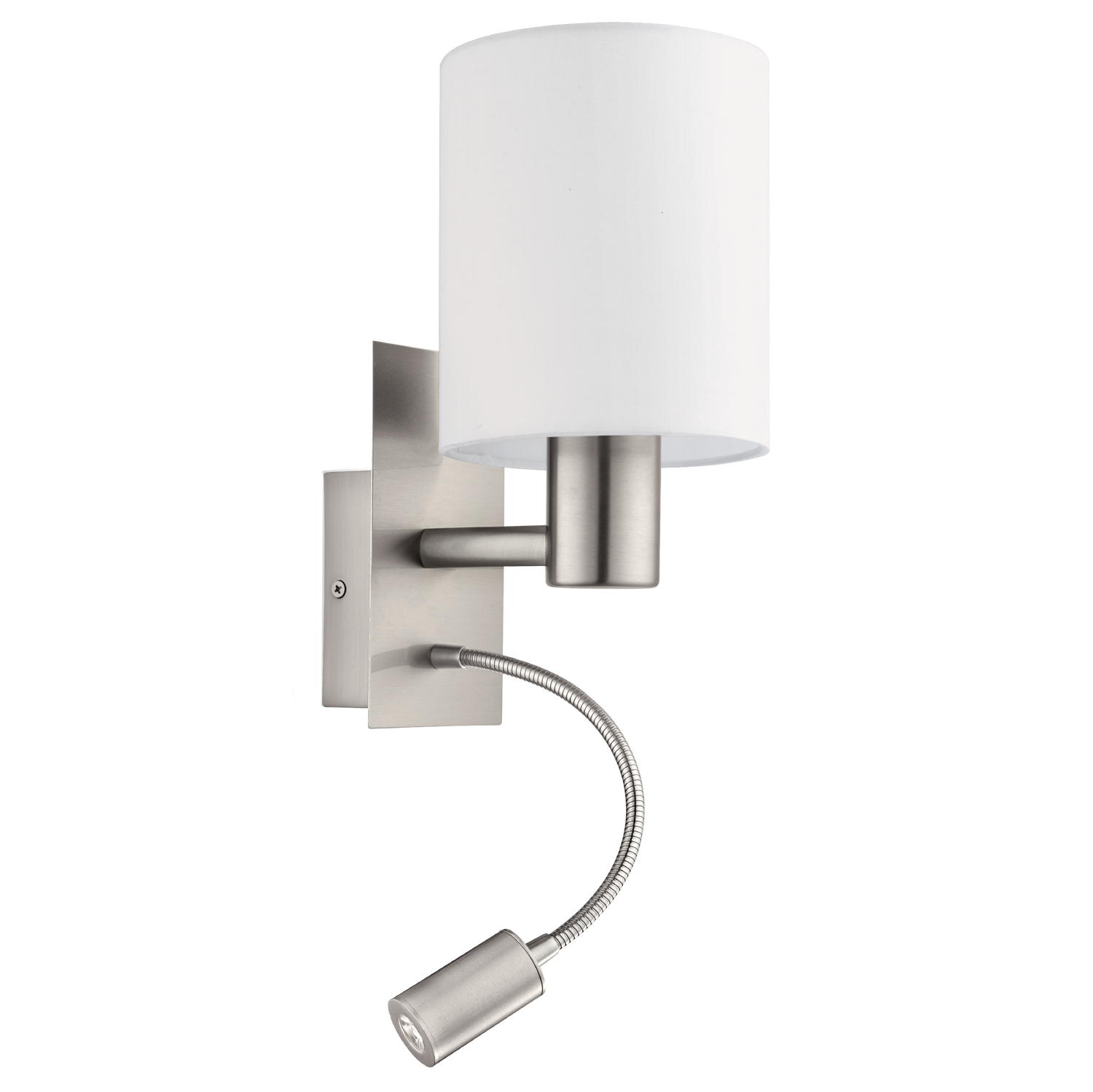 EGLO Pasteri Wandlamp - E27|LED - 38 cm - Grijs|Wit