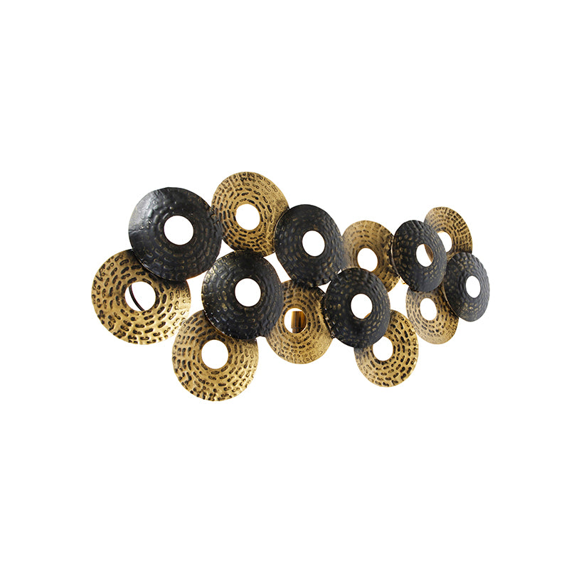 QAZQA Art deco oosterse wandlamp antiek goud 3-lichts - Balla