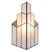 Clayre & Eef Wandlamp Tiffany  36x4x21 cm  Wit Glas Muurlamp