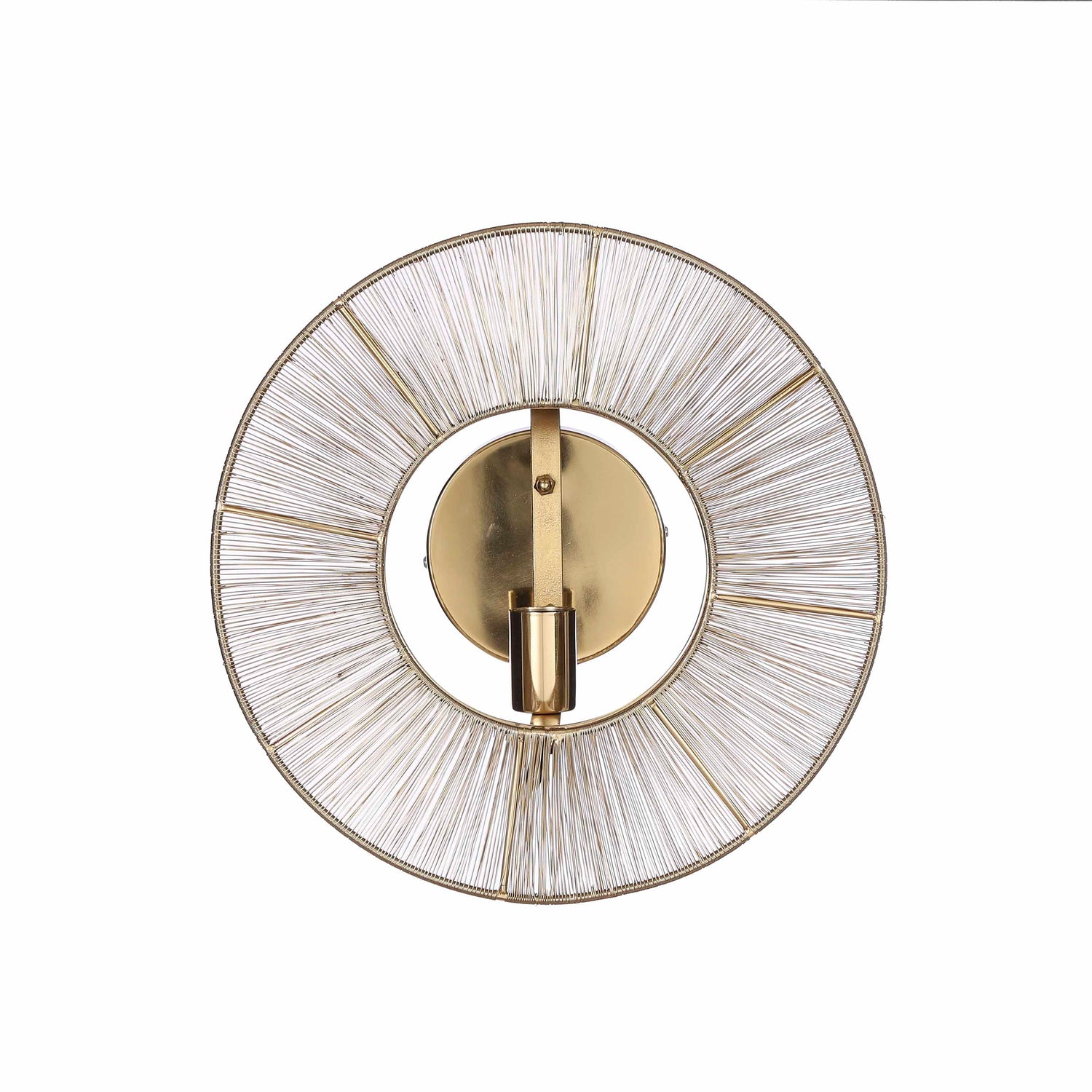 Mica Decorations Bodil Wandlamp - H18 x Ø40 cm - Metaal - Goud