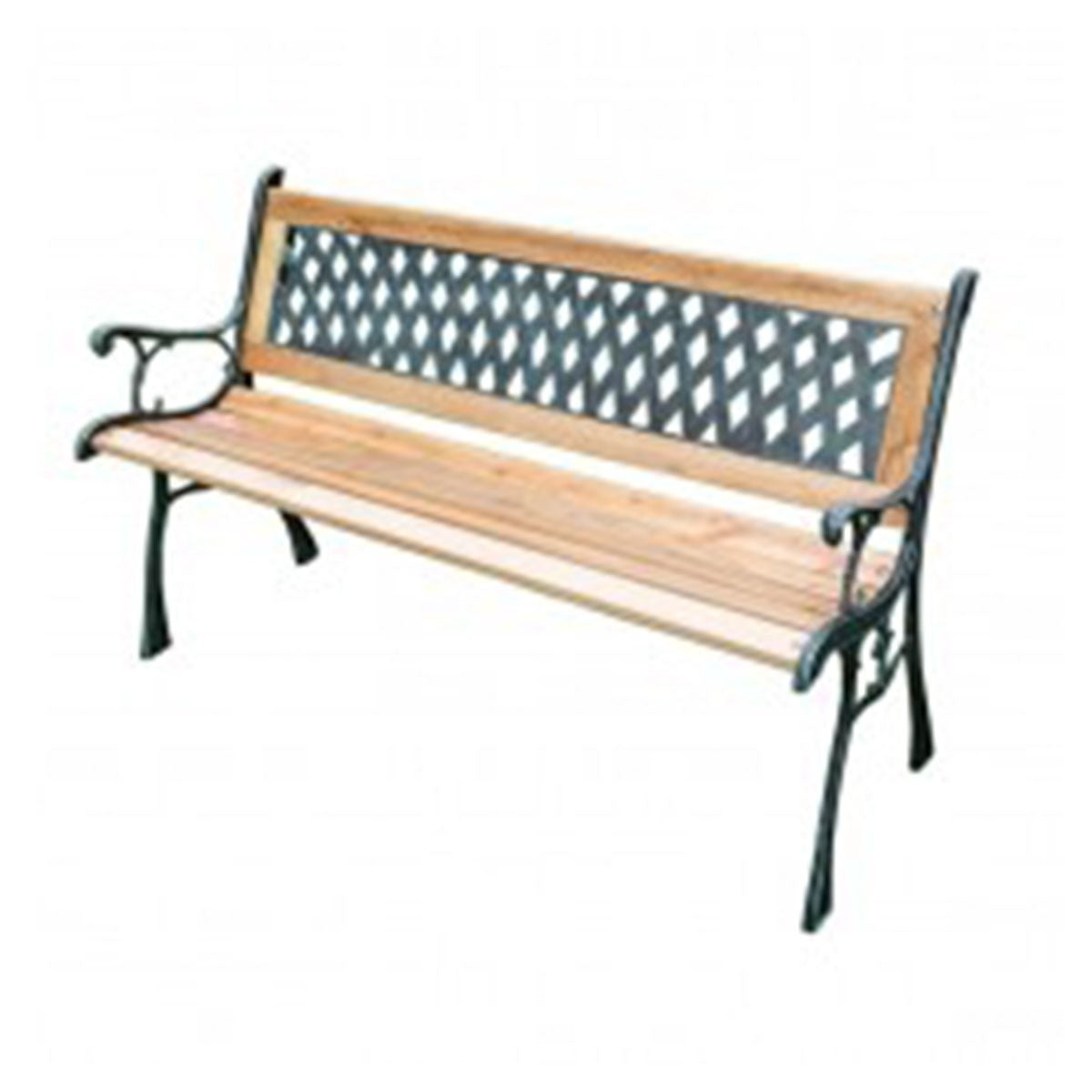 Lattice tuinbank hout 126x53x74 cm