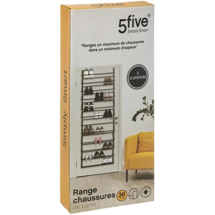 5Five Schoenenrek - uitschuifbaar - 36 paar schoenen - 60 x 181 cm