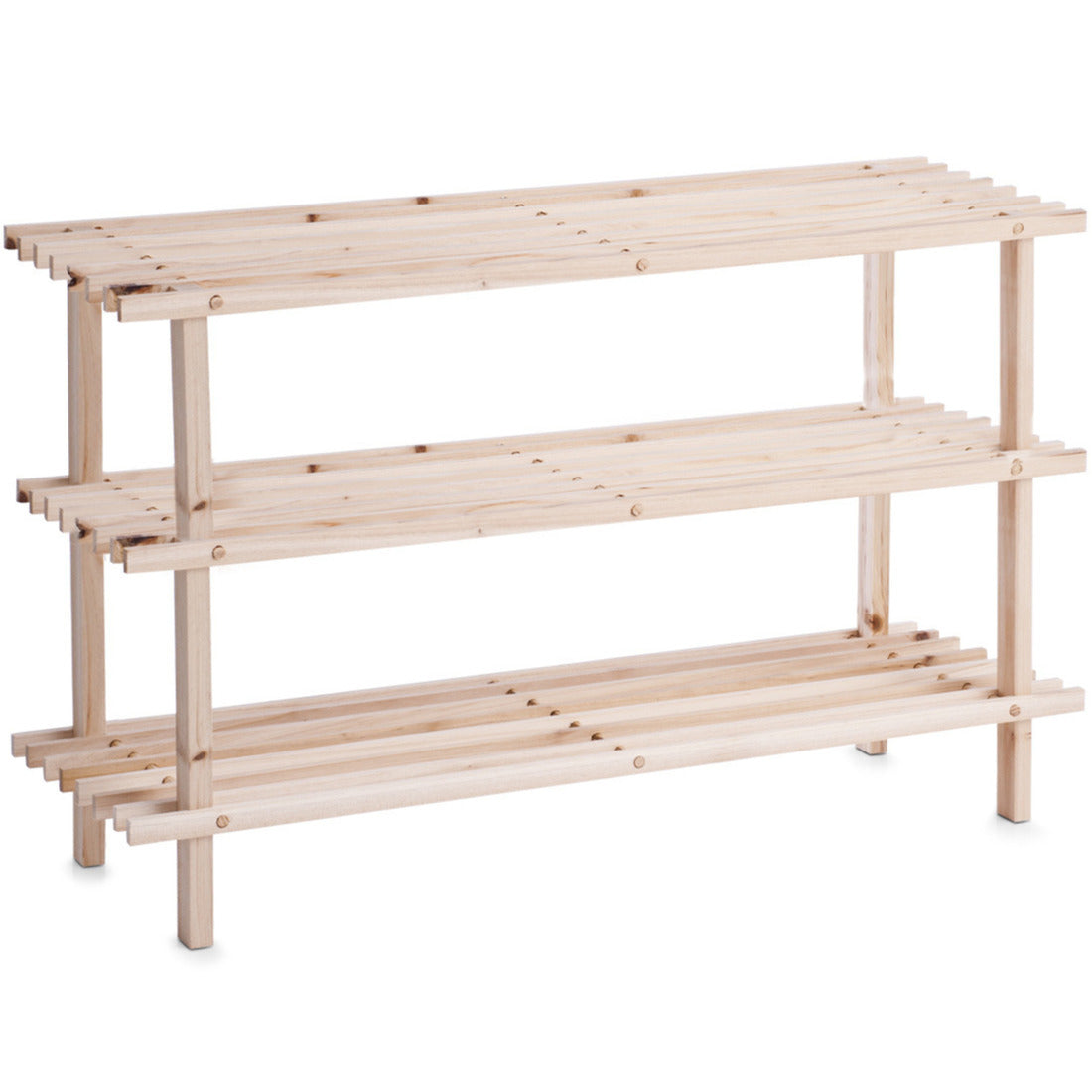 Zeller Schoenenrek - 3-laags - hout - 80 cm