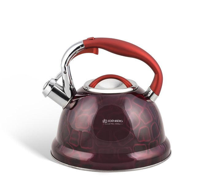 Edenberg Red Line - Luxe RVS Fluitketel - 3.0 Liter