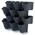 Prosperplast Plantenpotten - antraciet - L67 x B18 x H57cm