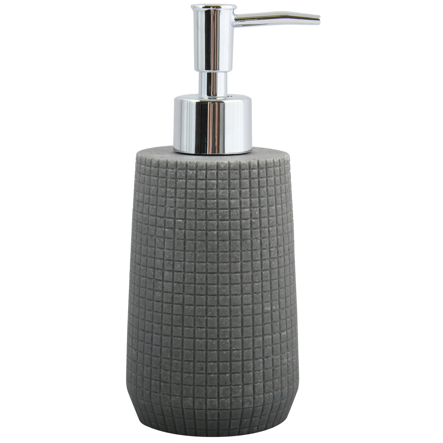 MSV Zeeppompje|dispenser - Squares - kunststeen - donkergrijs- 7 x 18