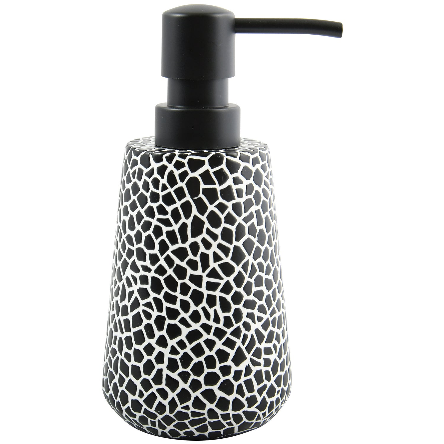 MSV Zeeppompje|dispenser - Safari - kunststeen - zwart- 7 x 17 cm