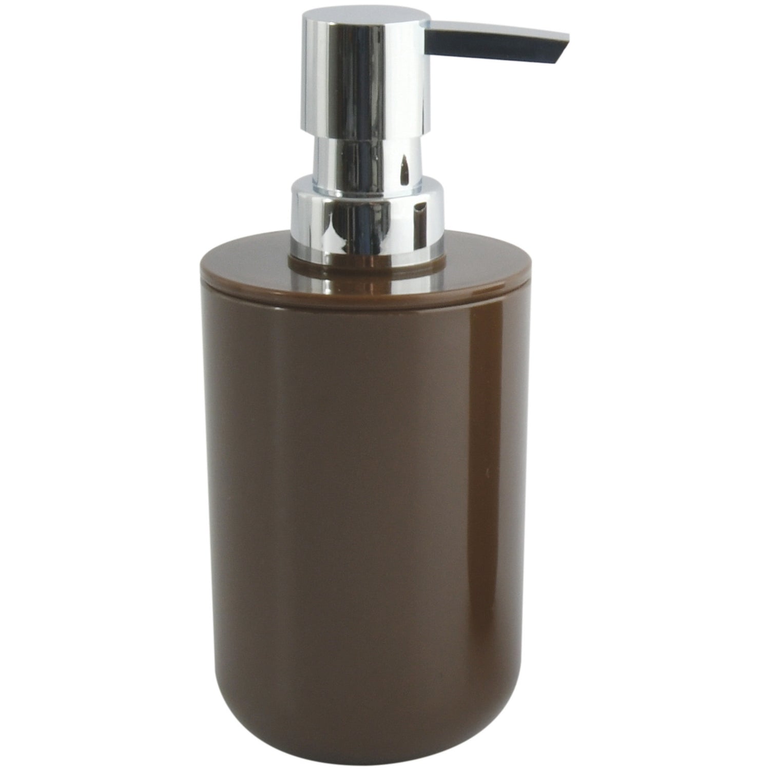 MSV Zeeppompje|dispenser Porto - kunststof - donkerbruin - 7 x 16 cm