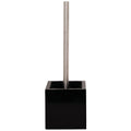 MSV Toiletborstel - MDF houder|rvs wc-borstel - zwart - 37 cm
