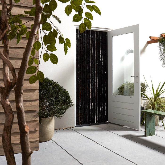 Livn Deurgordijn Chenille antraciet 220x90cm