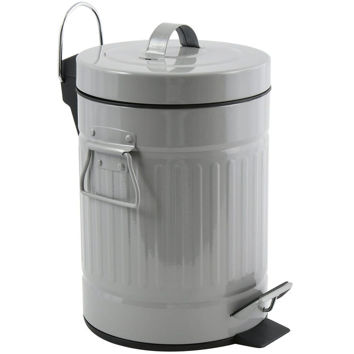 MSV badkamer|toilet pedaalemmer - taupe - 3L - 17 x 26 cm - Toilet