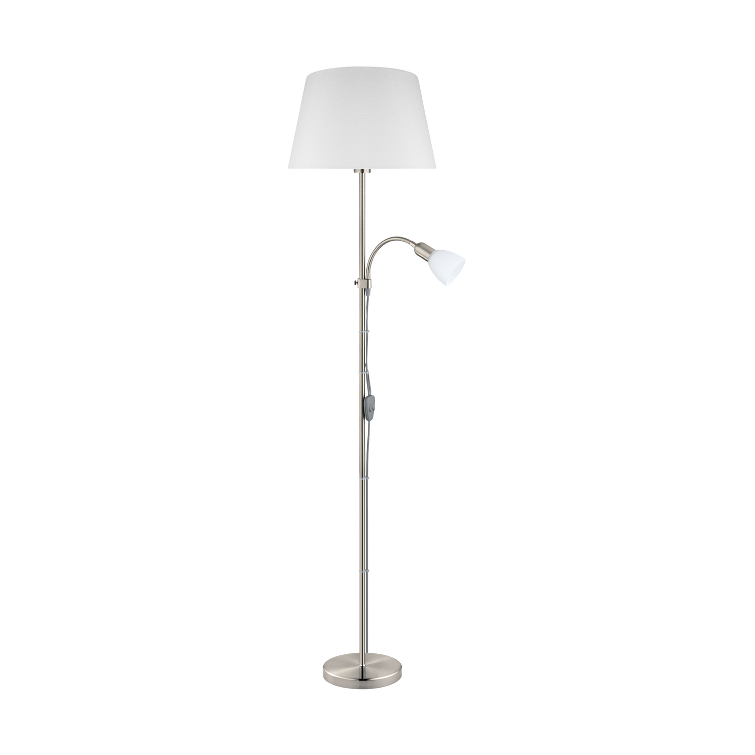 EGLO Conesa Vloerlamp - E27|E14 - 170 cm - Grijs|Wit