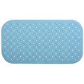 MSV Douche|bad anti-slip mat badkamer - rubber - turquoise - 36 x 76cm