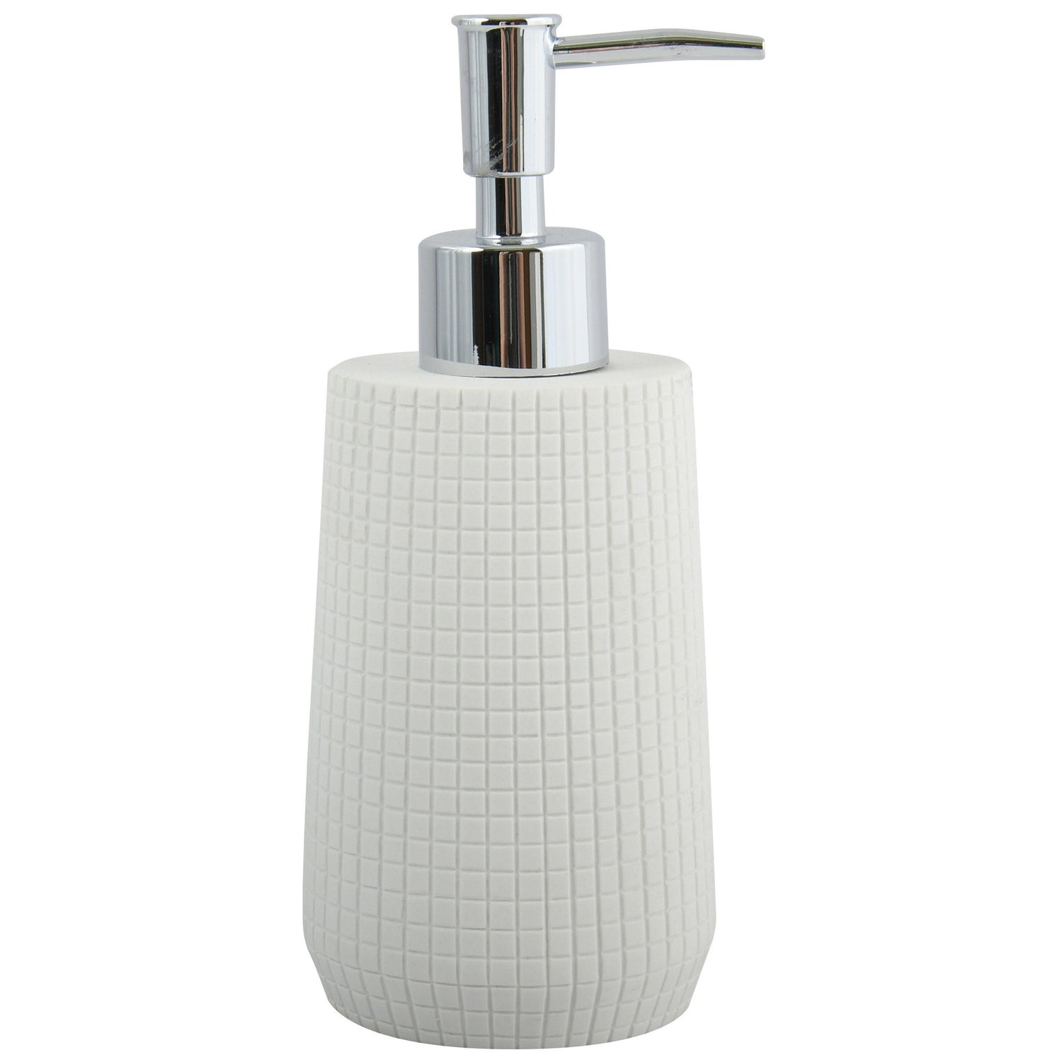 MSV Zeeppompje|dispenser - Squares - kunststeen - wit - 7 x 18 cm