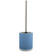 MSV Toilet|wc-borstel houder - keramiek|metaal - pastel blauw - 38 cm