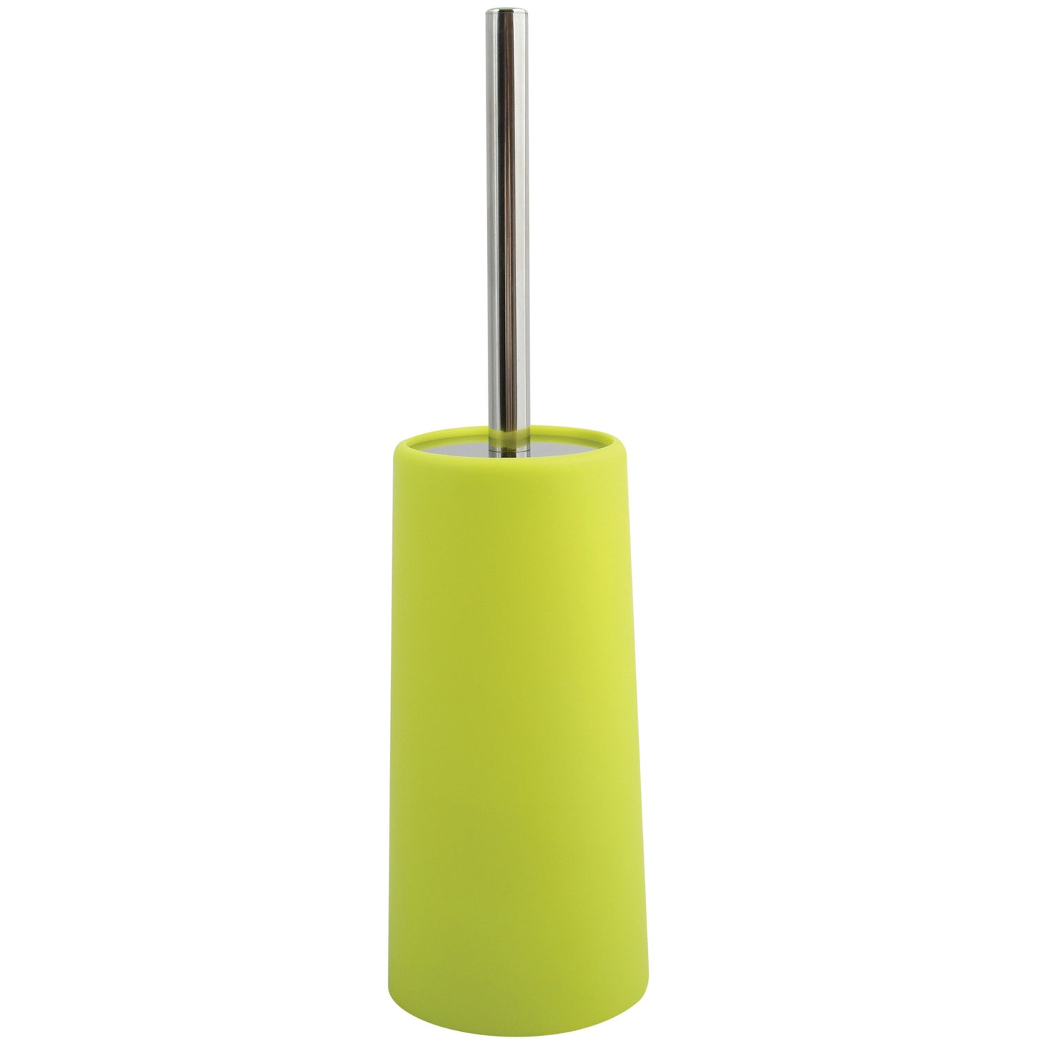 MSV Toiletborstel houder|WC-borstel - appelgroen - kunststof - 35 cm