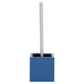 MSV Toiletborstel in MDF houder|rvs wc-borstel - marine blauw - 37 cm