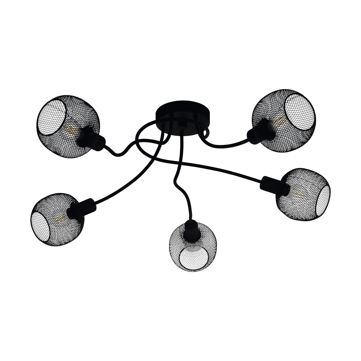 EGLO Wrington 1 Plafondlamp - E14 - Ø 75,5 cm - Zwart