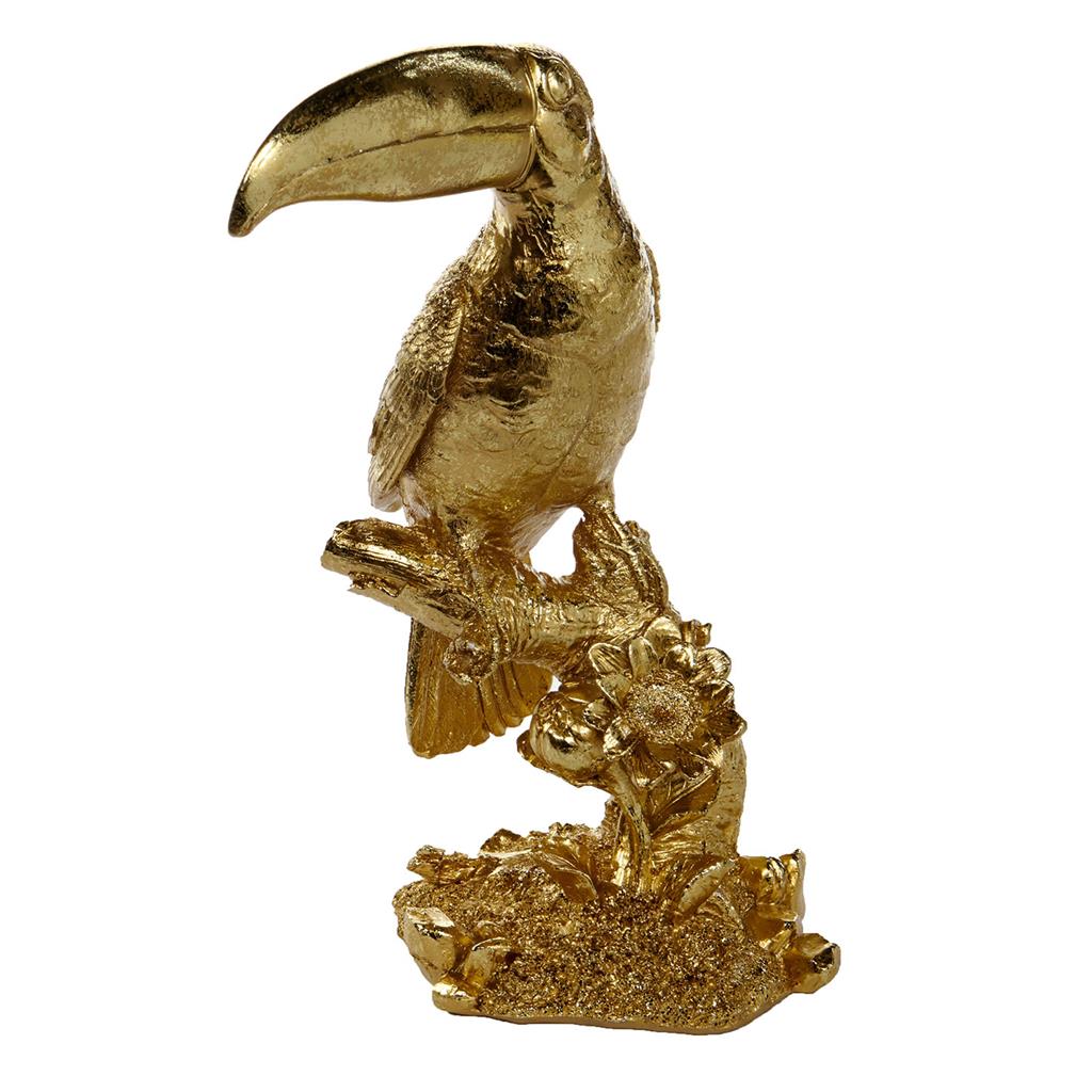 Goodwill Toekanvogel Metaal Goud H 29 cm