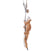 Decoris Eekhoorn foam hang l8b8h58 cm bruin