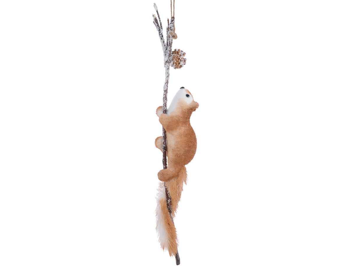 Decoris Eekhoorn foam hang l8b8h58 cm bruin