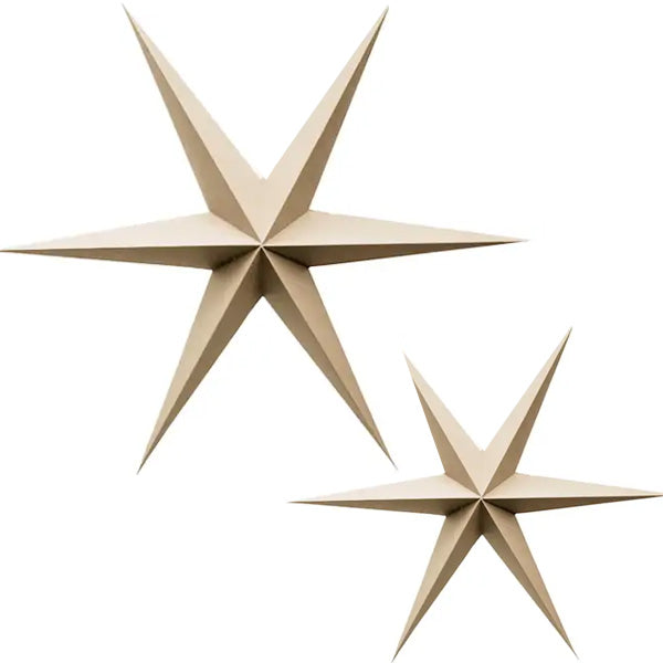 Delight Department Kerst ster caramel set van 2 (40 centimeter)