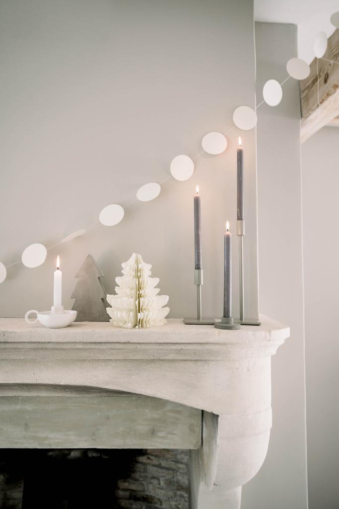 Leeff slinger stippen wit (250 centimeter)