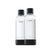 Mysoda - Set van 2 herbruikbare flessen van 1 liter - Black