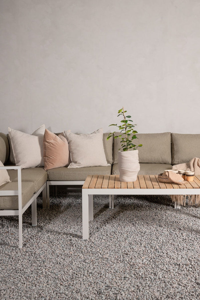 Nest outdoor Milena modulair loungeset hoekelement beige - 74 x 74 cm