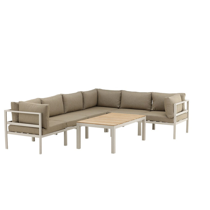 Nest outdoor Milena modulair loungeset hoekelement beige - 74 x 74 cm