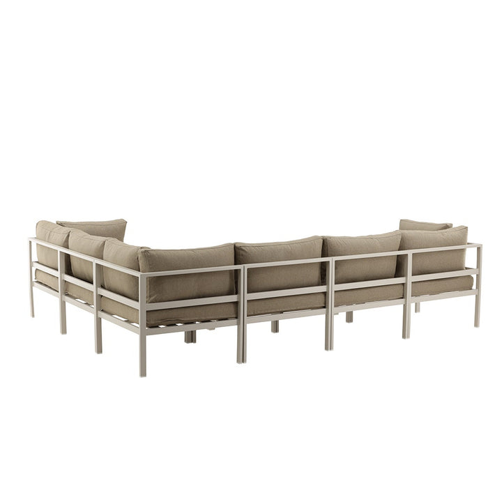 Nest outdoor Milena modulair loungeset hoekelement beige - 74 x 74 cm
