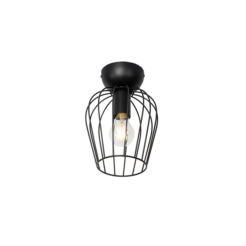 QAZQA Moderne plafondlamp zwart draad - Palica
