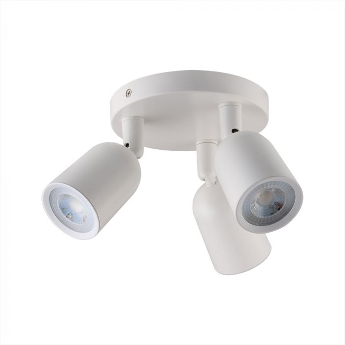 V-tac VT-899 3x GU10 Plafond spot - Wit - verstelbaar
